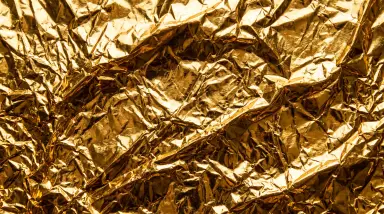 Gold metallic foil texture background