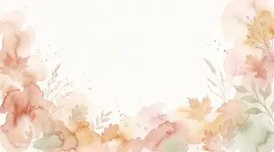 Soft Pastel Autumn watercolor background