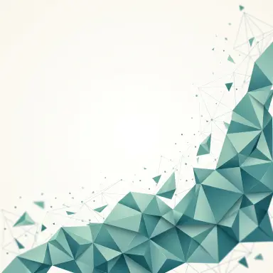 Abstract Teal & Off-White geometric pattern background