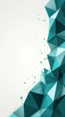 Abstract Teal & Off-White geometric pattern background