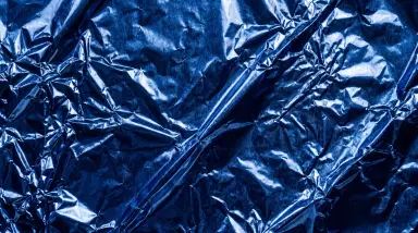 Blue metallic foil texture background